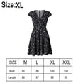 thumbnail image 2 of Women's Printed Casual Short Sleeve Fit and Flare Dress, 2 of 6