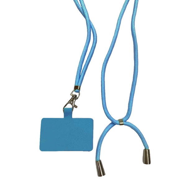 Cordón Universal Bearachild para teléfono móvil cruzado ajustable para el cuello Cielo azul