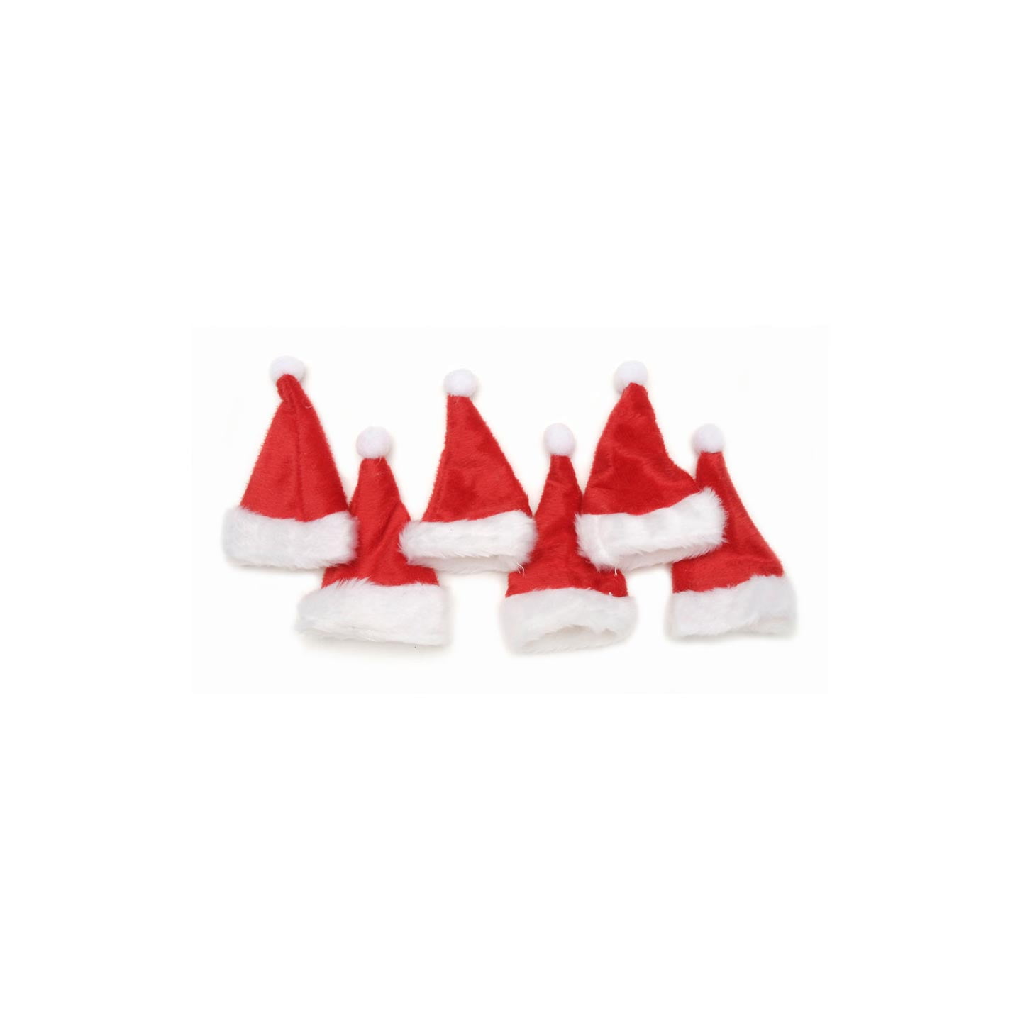 5 Piece Mini Santa Hats Christmas Hats Christmas Decoration Craft 