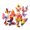 Multiple Colour, variant on 24PCS 3D Butterfly Wall Decor, Colorful Magnets Stickers for Party Decoration