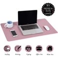 thumbnail image 2 of Tapis de Table, Tapis de Bureau, Tapis de Table en Cuir Pu de 70 * 35 Cm, Tapis de Table pour Ordinateur Portable, Double Face (Violet), 2 of 4