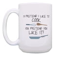 thumbnail image 2 of ThisWear I'll Pretend I Like To Cook You Pretend You Like It 2 Pack 15oz Coffee Mugs Cook, 2 of 4