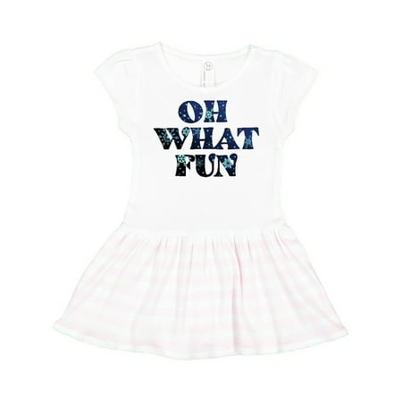 

Inktastic Oh What Fun Christmas with Snow Gift Toddler Girl Dress