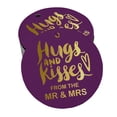 thumbnail image 1 of Inkdotpot 50 Pack Hugs & Kisses From The Wedding Favor Paper Tags Craft Real Gold Foil Hang Tags, 1 of 6