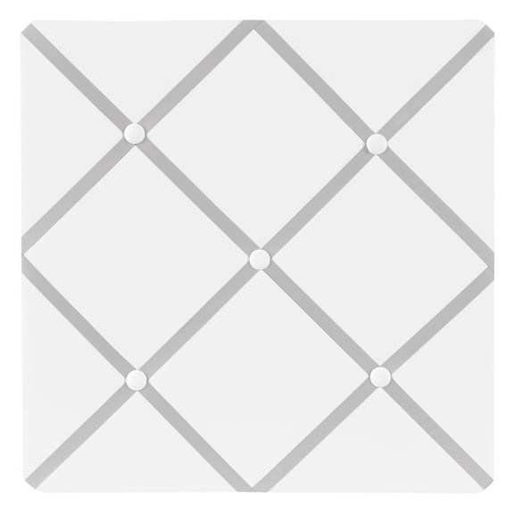 Sweet Jojo Designs Hotel White and Grey Photo Memo Board