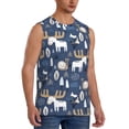 thumbnail image 2 of Balery Forest Elk Men's Sleeveless Muscle Shirts Workout Tank Top, Moisture Wicking, Odor Protection-Small, 2 of 8