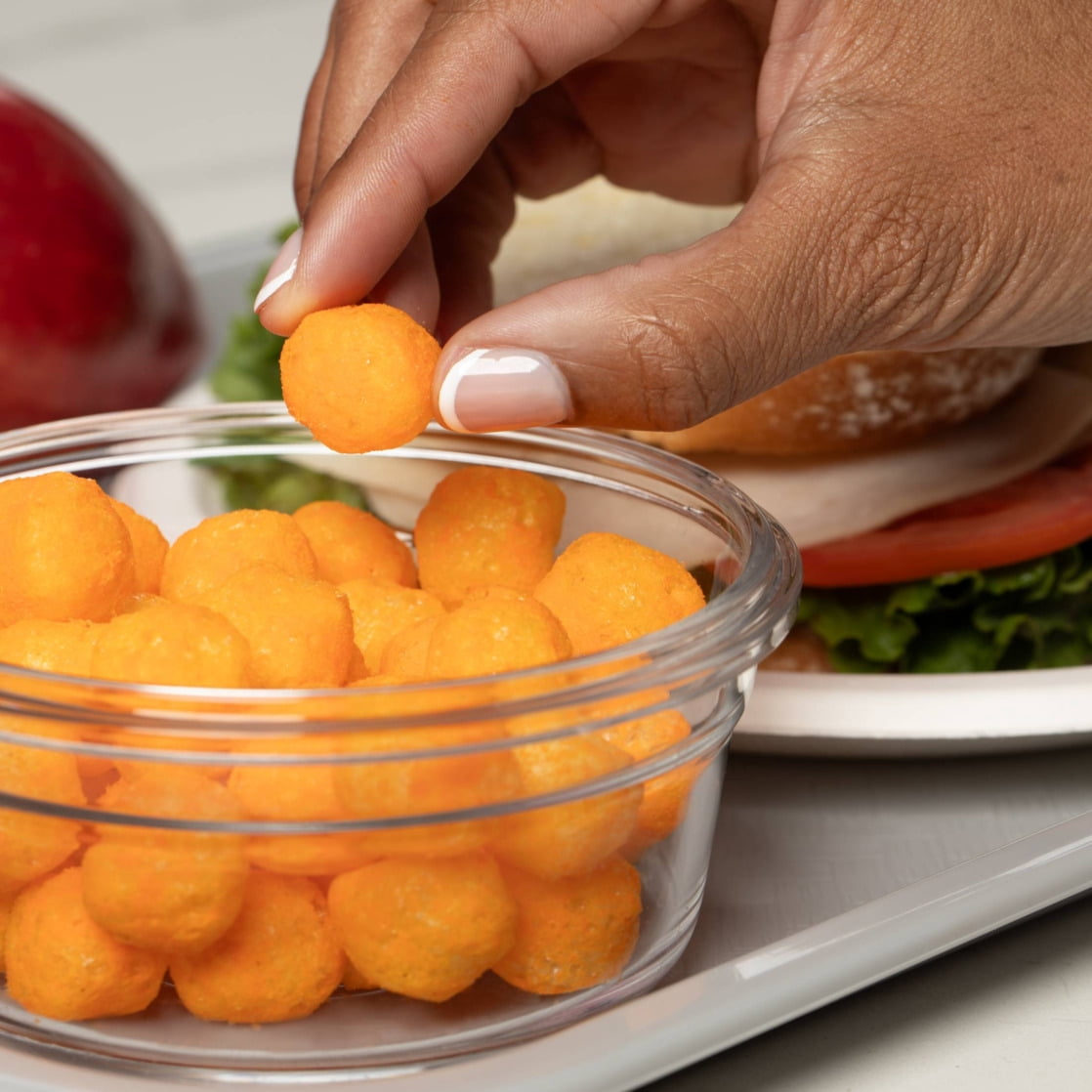 (6 pack) Utz Cheese Balls, 23 oz Barrel