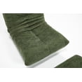 thumbnail image 5 of Homefun Lounge Chair with Ottoman,Modern Bean Bag Floor Chair with Non-Slip Base,Soft Chenille Reading Chair,No Assembly Required,Green, 5 of 6