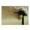 thumbnail image 1 of Industrial Cutting Board, Heavy Smoke of Industrial Chimney Pollution Contamination Environment, Decorative Tempered Glass Cutting and Serving Board, Small Size, Pale Brown Black, by Ambesonne, 1 of 1