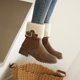 thumbnail image 4 of Botas de nieve Otoño e invierno Punta redonda Moda Botas cortas peludas cálidas Botas de gran tamaño Botas de mujer Wmkox8yii ghj1890, 4 of 9