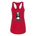thumbnail image 2 of Wild Bobby Jesus: Ill Be Back Inspirational/Christian Women Racerback Tank Top, Red, X-Large, 2 of 5