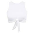 thumbnail image 4 of Sakmal Bathing Suits for Women Plus Size White Swimwear Tops Wireless Sexy Women Swimsuit, 4 of 5