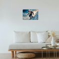 thumbnail image 2 of Room Decor 1pc Snowboarder Metal Wall Art, Frameless Iron Tin Sign, Weatherproof Vivid Colorful Snowboarding Print, 8x12 Inches, for Home Decor, 2 of 7