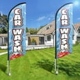 thumbnail image 6 of Car Wash Sign Feather Flag with Pole Kit,11ft Car Wash Decoration Display, Car Wash Business Sign,Car Wash Swooper Flag, 6 of 7