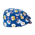 thumbnail image 2 of Gorro exfoliante perfecl para enfermeras Algodón Estampado Ajustable, 2 of 8