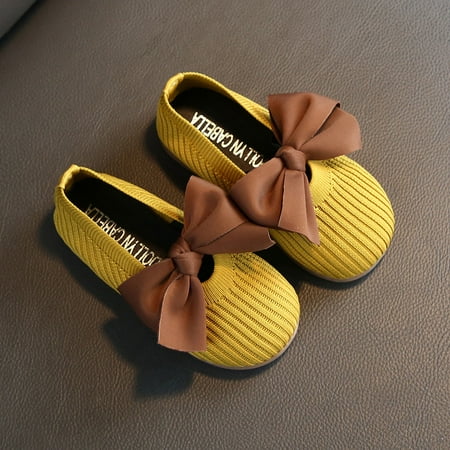 

Flash Pick of the day Toddler Kids Baby Girls Shoes Bowkont Princess Shoes Solid Casual Shoes Yellow Sandals For Kids Size 10