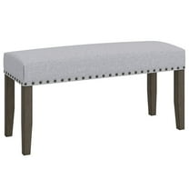 YYAo Bench, Bedroom Bed Bench Ottoman,42.5 Inch Upholstered Entryway Bench End of Bed Bench-Gray
