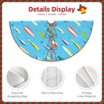 thumbnail image 3 of Fotbe Different Color Fishing Bait Pattern Christmas Tree Skirt, Tree Skirts Plush Christmas Decorations, Christmas Tree Skirts Xmas Decorations Holiday Party Decor-36", 3 of 6