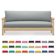 thumbnail image 3 of MoNiBloom Solid Futon Cover Slipcover Fit 6"- 8" Futon Mattresses Grey, Full Size 54x75 Inch, 3 of 10