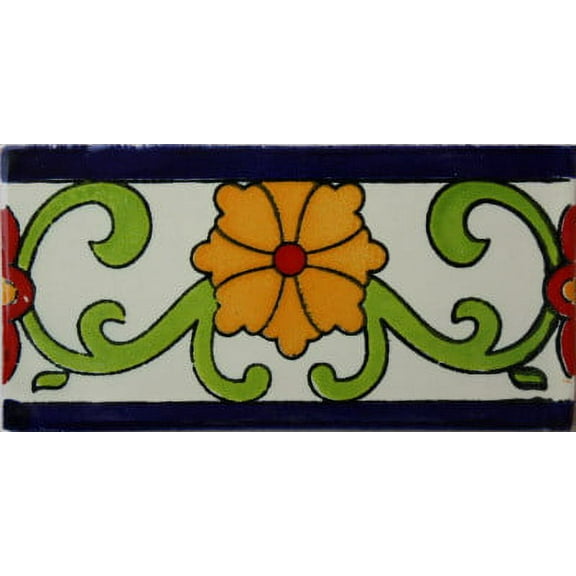 3x6 Cadalso Subway Mexican Tile, Set of 8 pcs