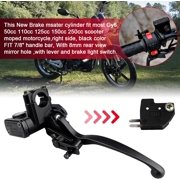 7/8 Left Handlebar Hydraulic Brake Master Cylinder Lever Pump for GY6 22mm 50cc 70cc 90cc 110cc 125cc 150c 200cc 250cc Taotao Kazuma Roketa Sunl ATV Pit Bike Dirt Bike Quad Moped Scooter
