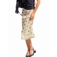 thumbnail image 2 of Women's High Waist Polka Dot Mesh Midi Ruched Boho Skirts Skirt for Summer Casual Cream White S, 2 of 9