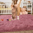 thumbnail image 6 of Homore Cute Fluffy Velvet Carpet Soft Washable Area Rugs for Kids Girls Bedroom/Nursery Room/ Living Room Decoration,5'x8',Blush, 6 of 6