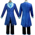 thumbnail image 5 of Pelucas de cosplay de Alastor, disfraz de fantasía de Anime de Charlie, abrigo, pajarita, traje para mujer y hombre, traje de fiesta de carnaval de Halloween de fantasía, 5 of 5