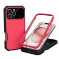 thumbnail image 2 of Dteck Case for iPhone 16 Pro,Shockproof Rubber + PC Case Compatible with MagSafe Built-in Camera Lens Protector Cover for iPhone 16 Pro,Rose, 2 of 5