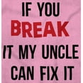 thumbnail image 2 of You Break It My Uncle Can Fix It Romper Boys or Girls Infant Baby Brisco Brands 12M, 2 of 6