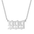thumbnail image 1 of Uds colgante de collar con número de Ángel collar de acero inoxidable chapado en oro/plata Wmkox8yi sjalhkljlk5956, 1 of 1