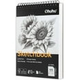 thumbnail image 1 of Sketch Book 9 × 12 Inch, 100 Sheets 110gsm Sketchbook for Adult, Spiral Bound Drawing Book, Acid Free Sketch Books for Drawing, Bamboo Fiber Tear-Resistant Paper for Colored Pencils, 1 of 8
