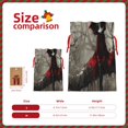 thumbnail image 3 of Naloa Dark Red Hooded Girl Drawstring Christmas Bags, 3D Xmas Gift Bags, Christmas Wrapping Bags, Xmas Goodie Bags, Treat Pouch Bags, Party Favor Bags-Medium, 3 of 9