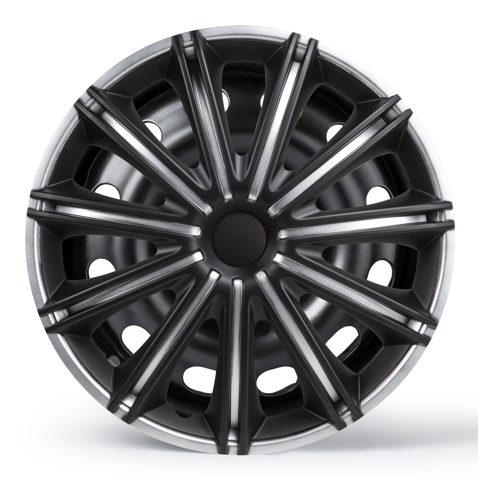 Black and silver wheel covers outlet