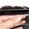 thumbnail image 2 of 0.03mm Untra Thin Skin Male Hair Toupee Men Prosthesis Capillary Remy Human Hair Natural Men's Wigs Protese Capilar Masculina, 2 of 6