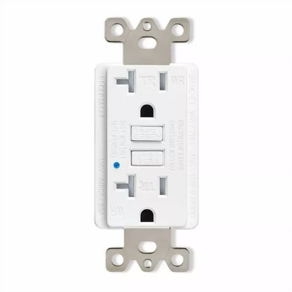 20A Amp Gfci Outlet Duplex Receptacle Self-Test Tr Weather Resistant For Kitchen