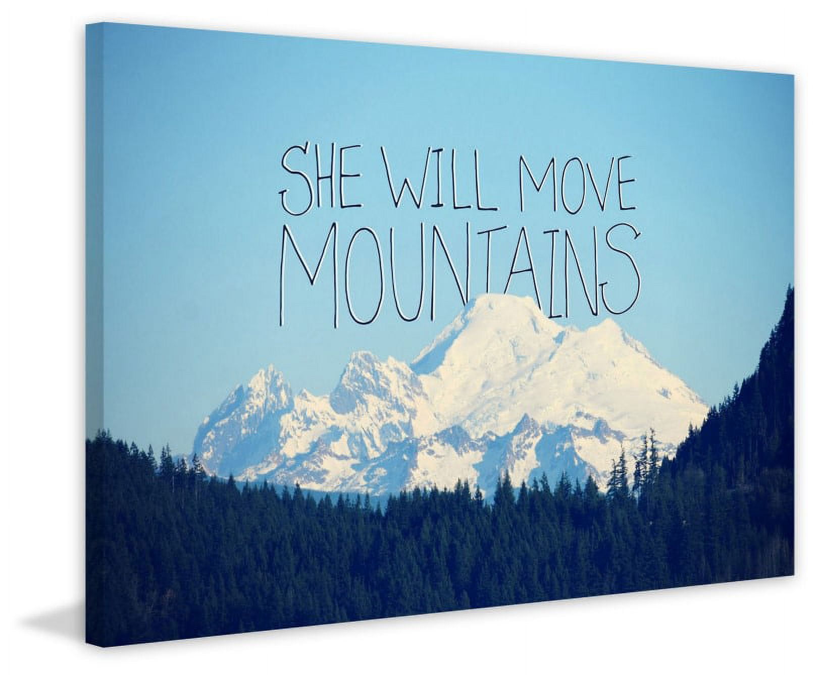 Marmont Hill "She Will Move Mountains" by Robert Dickinson Painting Print on Canvas