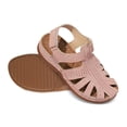 thumbnail image 5 of HNMKIU Platform Sandals Women's Closed Toe Orthopedic Style with Arch Support Flip Flops for Women Comfortable Walking Cushion Footbed Summer Shoes Red,9.5, 5 of 5