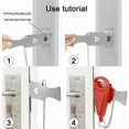thumbnail image 4 of Portable Door Lock, Travel Lock, AirBNB Lock, School Lock also for Home Security (Red), 4 of 5