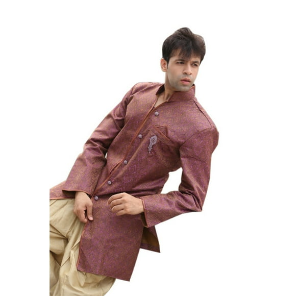 Trendy Indian Wedding Indo-Western Sherwani for Men. This product is custom made to order.
