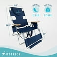 thumbnail image 3 of Deltess Ostrich 3 In 1 Portable Reclining Chair & Cooler Bag, Navy Blue, 3 of 13