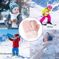 thumbnail image 5 of BEMS-(Rosa claro Talla: M)Guantes de punto para niños Manoplas Moda para mujer Felpa de punto Corte torcido Dedos engrosados Más guantes de lana Mitones Guantes térmicos para bebés Invierno, 5 of 5