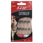 Kiss Catwalk Nail Kit, Long Length, Zebra Stripes KOR04