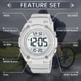 thumbnail image 6 of SKMEI Mens Digital Watch Sports Military Waterproof Outdoor Chronograph Wrist Watches for Men, 6 of 9