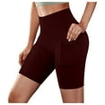 thumbnail image 2 of Chbgutlmr Yoga Shorts for Women High Waisted Slim Fitted Shorts Casual Comfy Summer Workout Gym Shorts with Pockets, 2 of 6