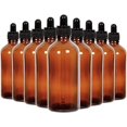 thumbnail image 1 of GHSDFBB 16 Pack 4 Ounce Glass Dropper Bottles for Essential Oil, 2 Stainless Steel Mini Funnels (Amber), 1 of 5