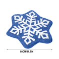 thumbnail image 1 of TopLLC Bathroom Rugs, Rugs for Living Room, Area Rug Christmas Imitation Cashmeres Rocking Chair Blanket Christmas Eve Non-slip Rocking Chair Blanket Hexagonal Snowflake Carpet Cushion Floor mats, 1 of 5