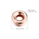 thumbnail image 5 of 10 piezas de cuentas sueltas para manualidades brillantes, cuentas espaciadoras hechas a mano, suministros de joyería de varios tamaños, Ropa, zapatos y accesorios Miscelánea Oro rosa 9 mm Sonducket AP010776-30B, 5 of 6