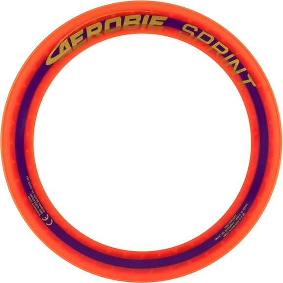 Aerobie Sprint Ring Outdoor Flying Disc, 10 Inches, Orange
