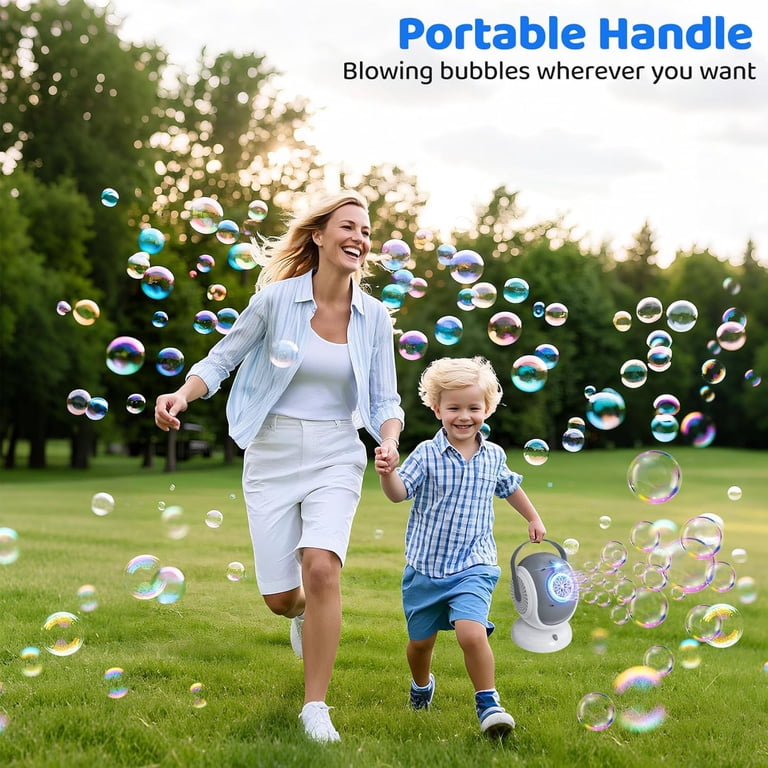 Rotating Bubble 360 Rotating Bubble Machine For Kids Party Automatic Bubble Machine ...